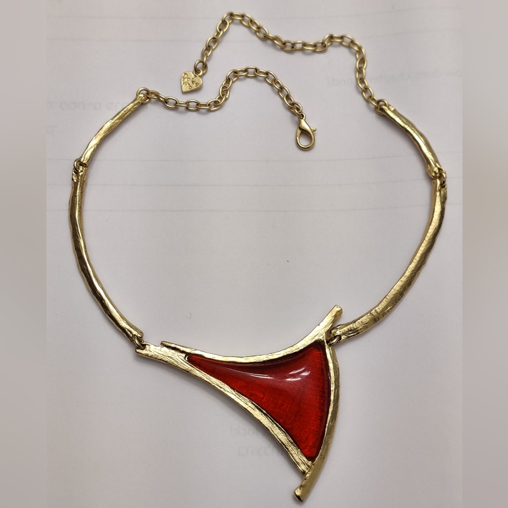 Vintage Designer Dolce Vita Paris Modernist Necklace